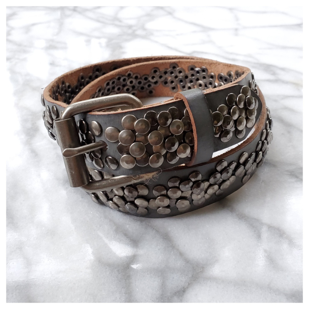 Sundance Milky Way Studded Cowboys Belt Size S